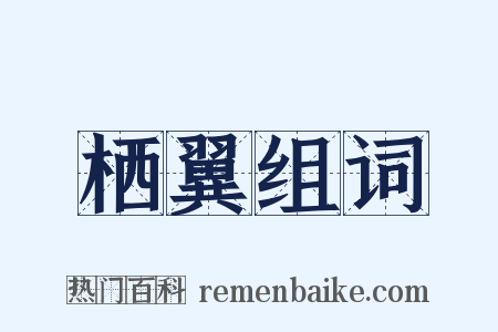 栖翼组词是什么意思的图片
